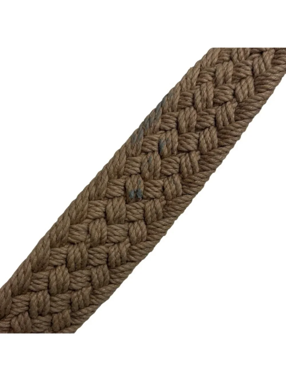 Zep Pro Woven Canvas Belt Mens 38 Fits Big Brass Buckle Leather Classic USA Made